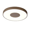 Coin Remote Control 80W LED Round Ceiling Light In Sand Brown