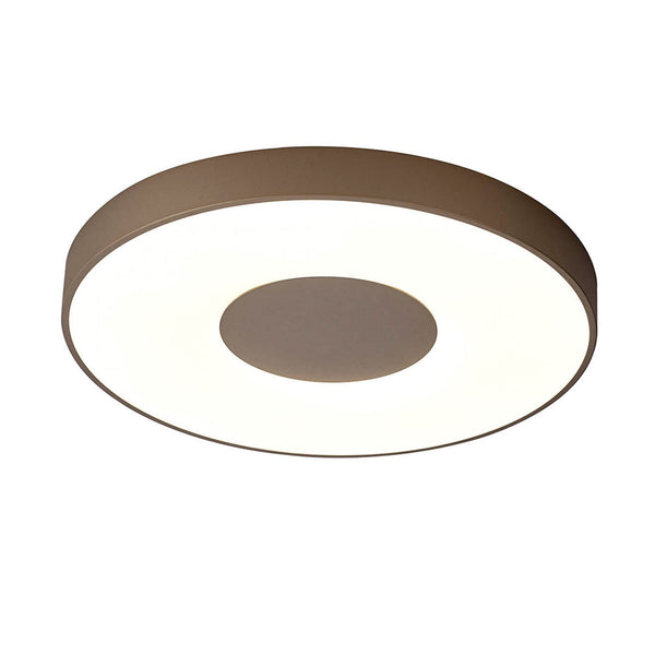 Coin Remote Control 80W LED Round Ceiling Light In Sand Brown
