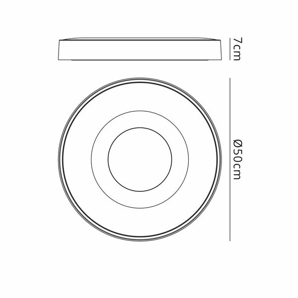 Coin Remote Control 80W LED Round Ceiling Light In Gold