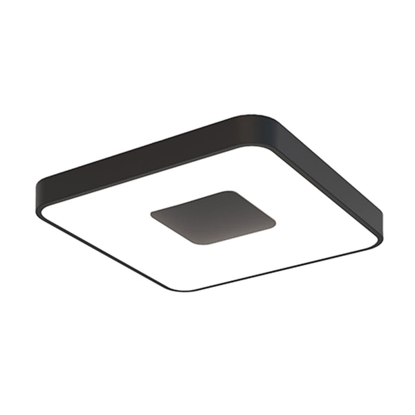 Coin Remote Control 80W LED Square Ceiling Light In Black