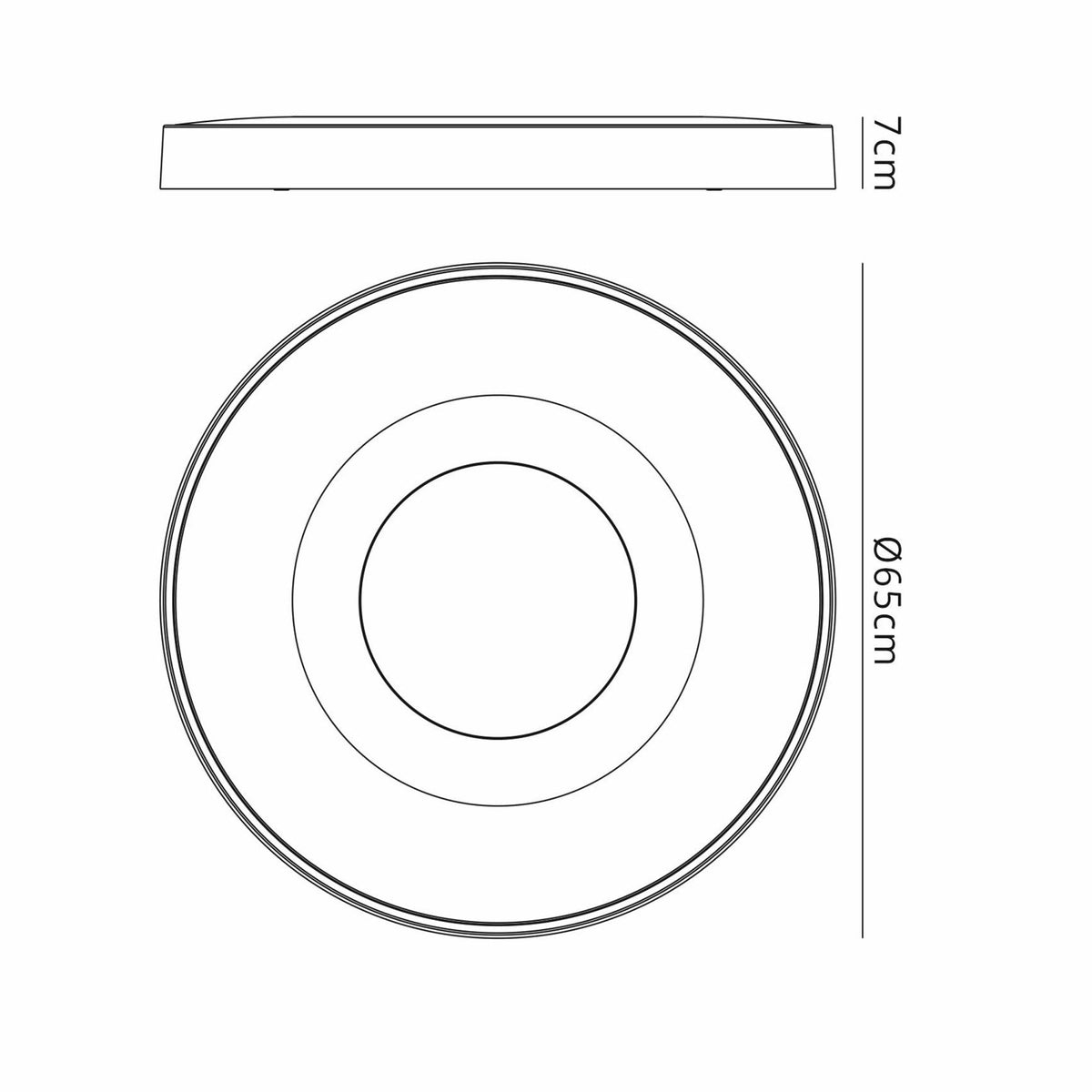 Coin Remote Control 100W LED Round Ceiling Light In Gold