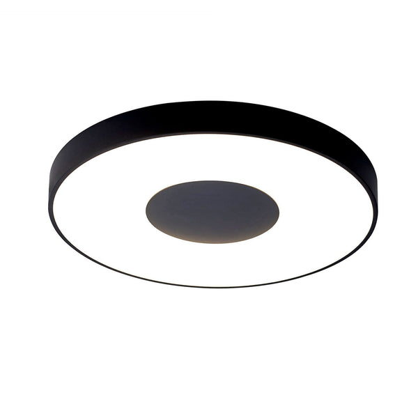 Coin Remote Control 100W LED Round Ceiling Light In Black