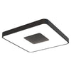 Coin Remote Control 100W LED Square Ceiling Light In Black