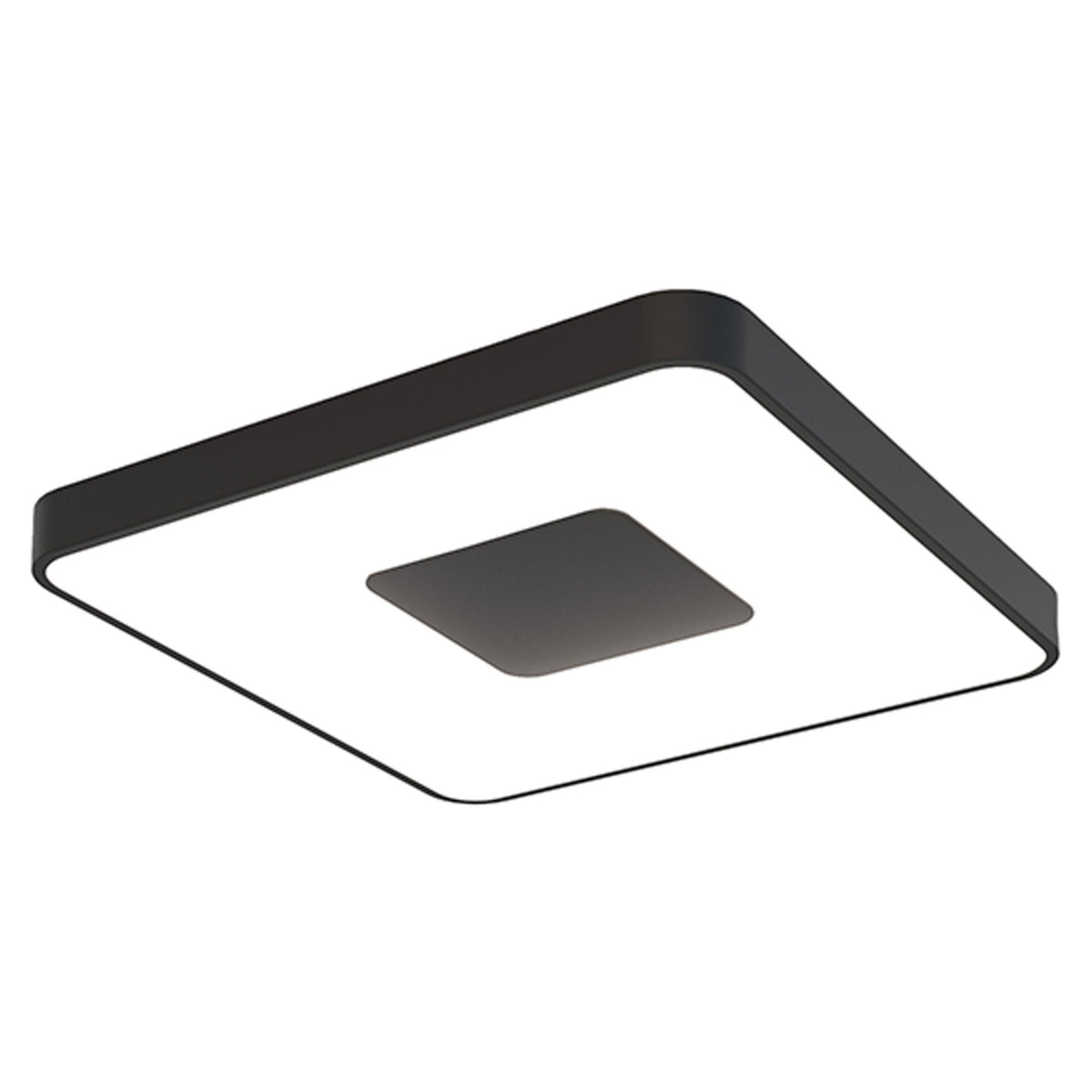 Coin Remote Control 100W LED Square Ceiling Light In Black