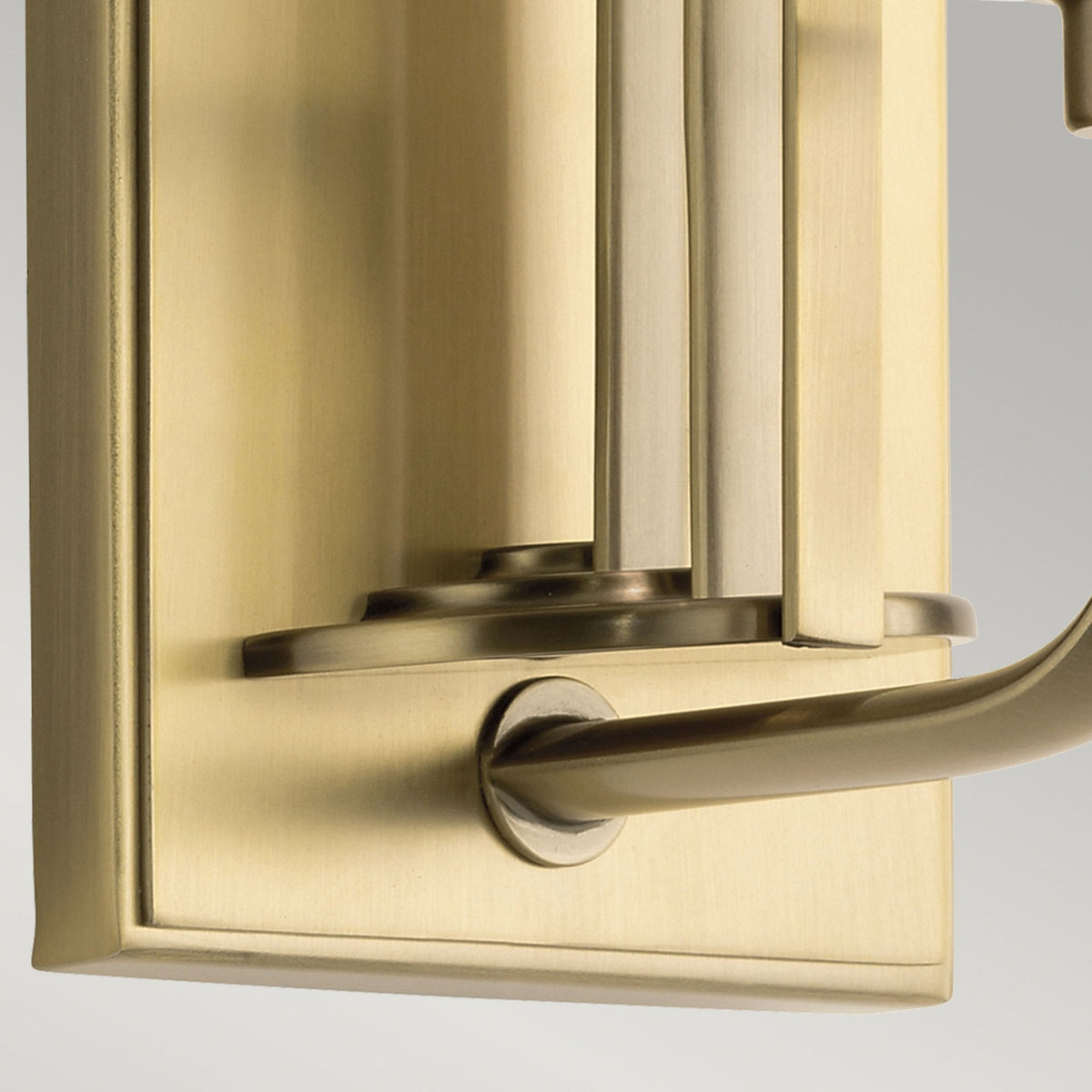 Kimrose Single Wall Light in Brushed Natural Brass