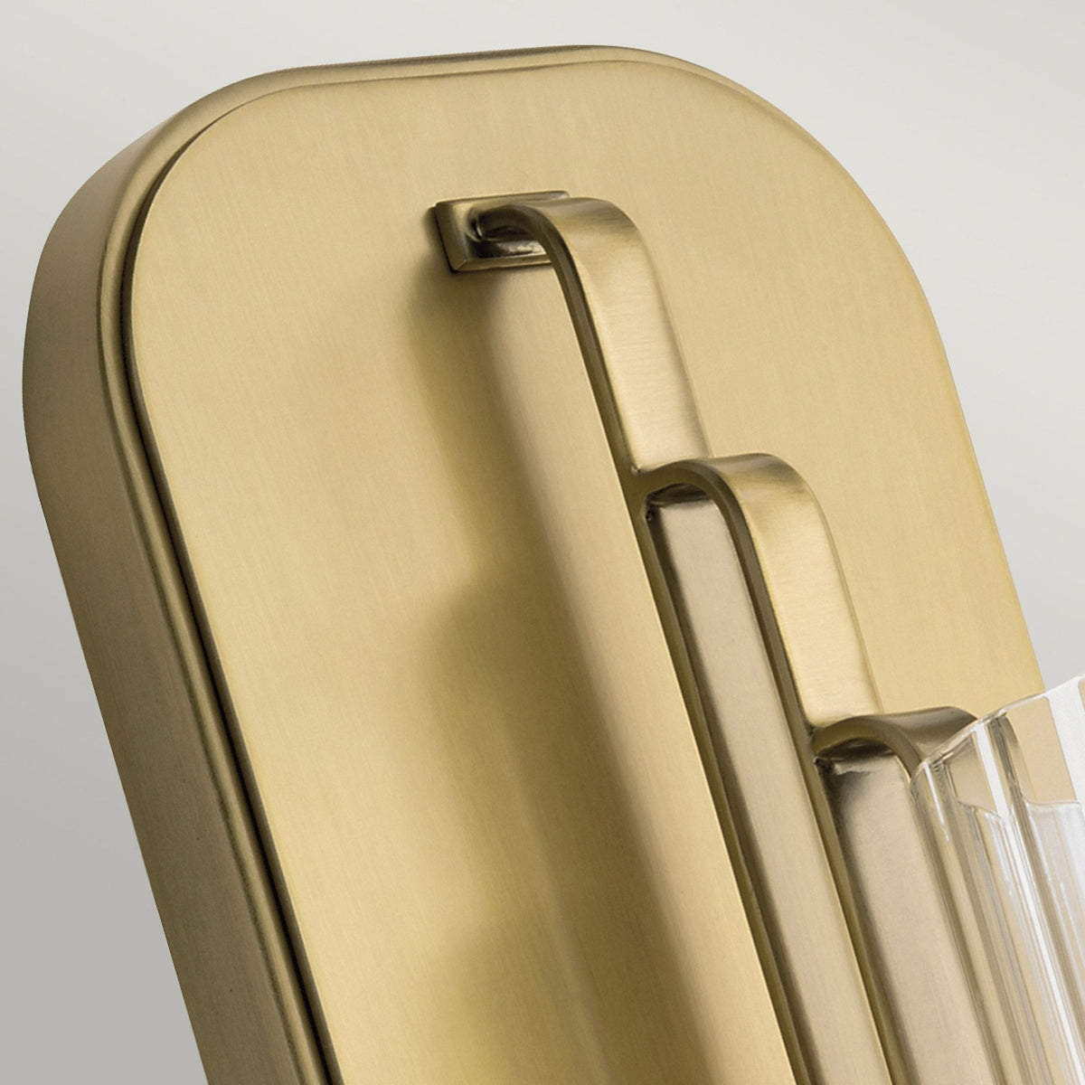 Kimrose Single Wall Light in Brushed Natural Brass