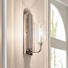 Kimrose Single Wall Light in Polished Nickel