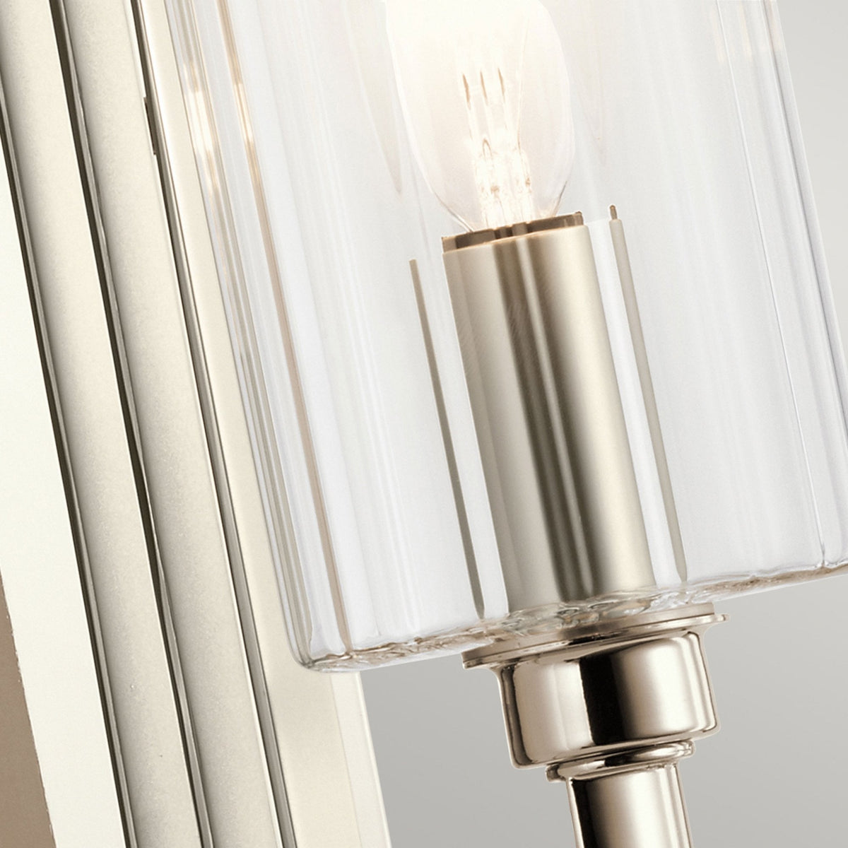 Kimrose Single Wall Light in Polished Nickel
