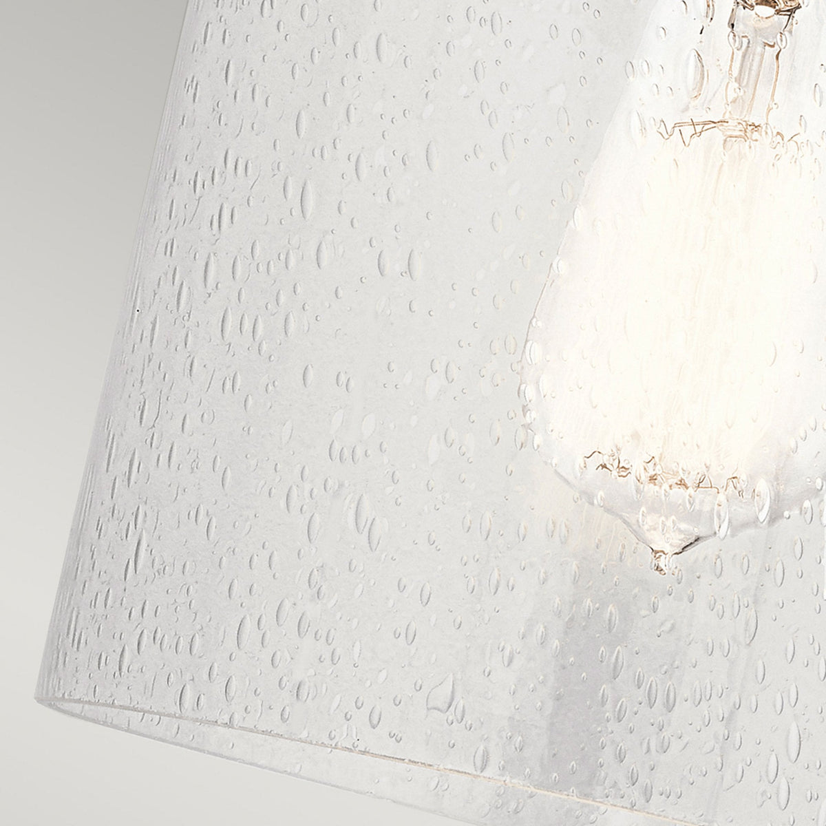 Kitner Single Wall Light in Polished Nickel and Black with Clear Seeded Glass Shade