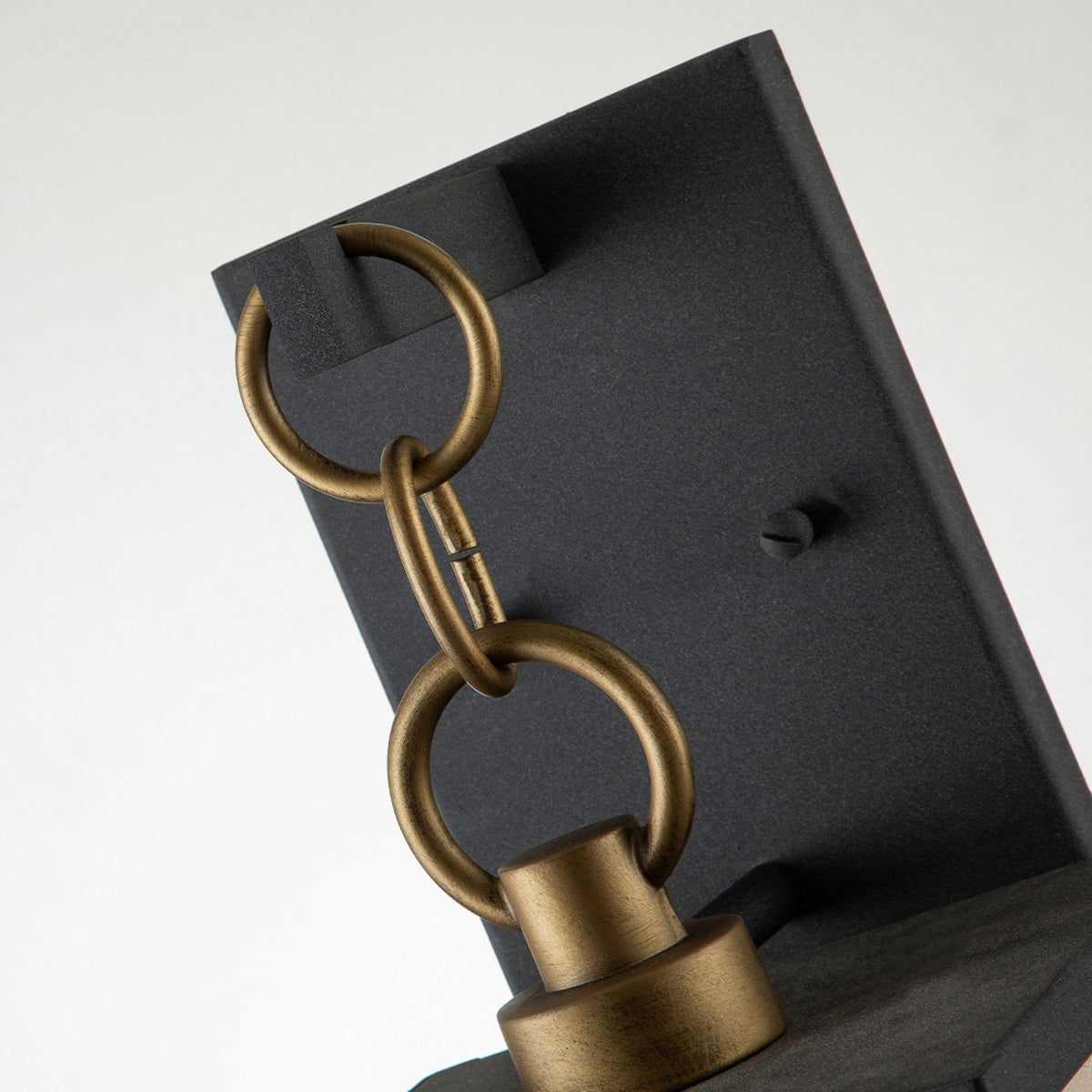 Lahden IP44 Medium Boxed Wall Lantern in Weathered Zinc