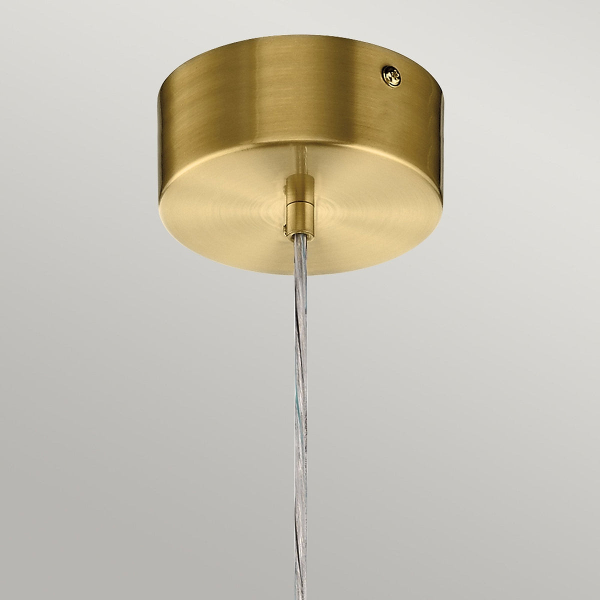Moonlit LED Single Drop Pendant in Champagne Gold
