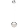 Moonlit LED Single Drop Pendant in Polished Chrome