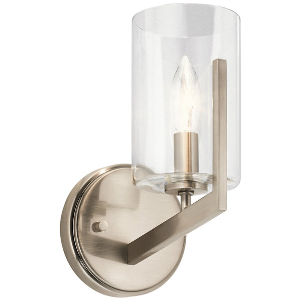Nye Single Wall Light in Classic Pewter