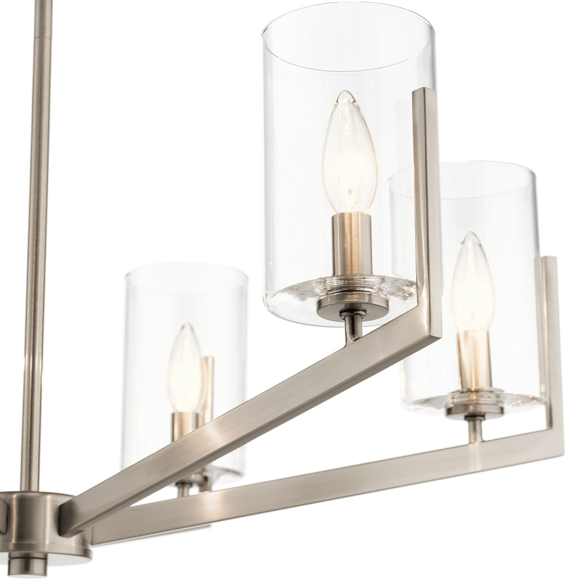 Nye Six Light Chandelier in Classic Pewter