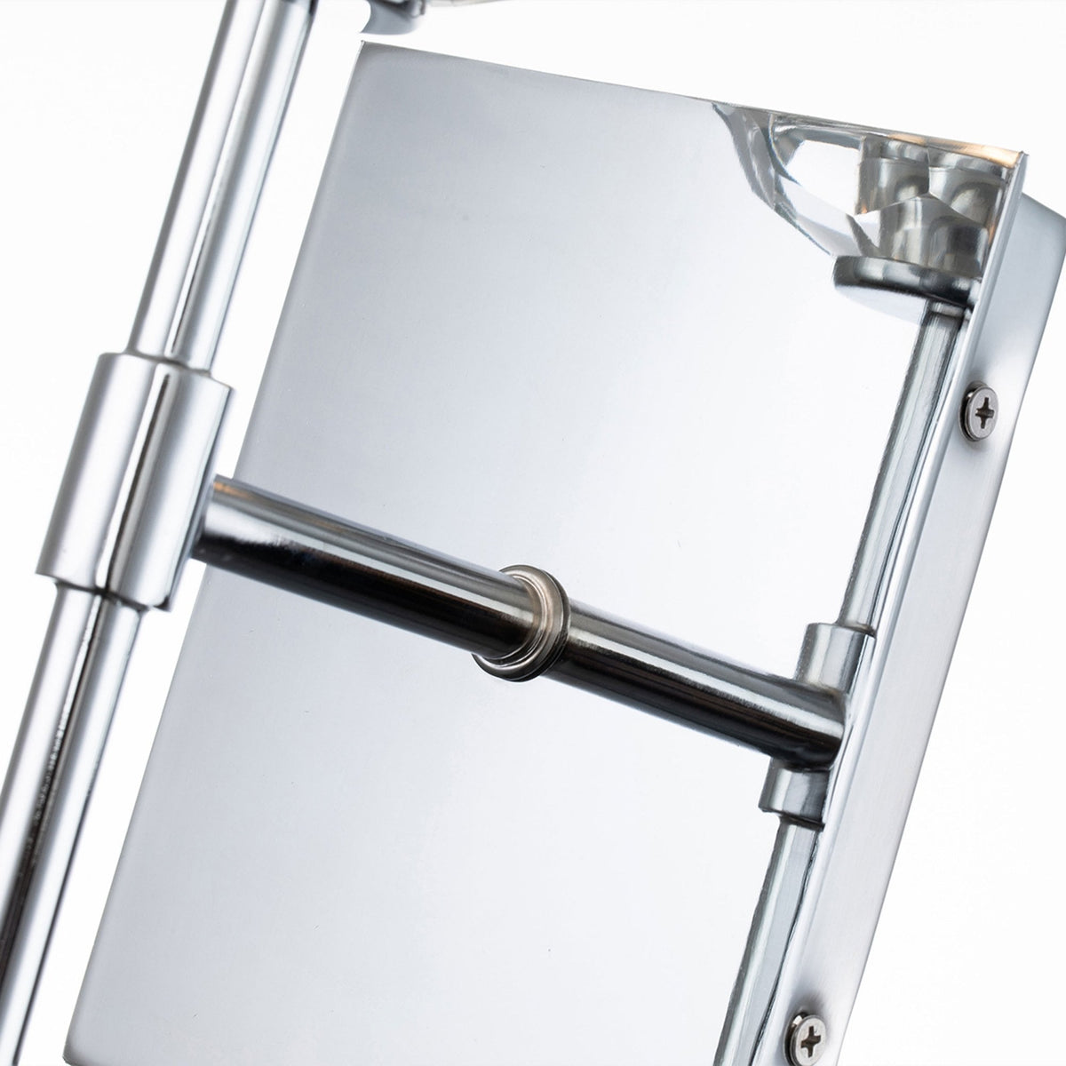 Regalia IP44 Single Wall Light in Polished Chrome with Prismatic Crystal Shade