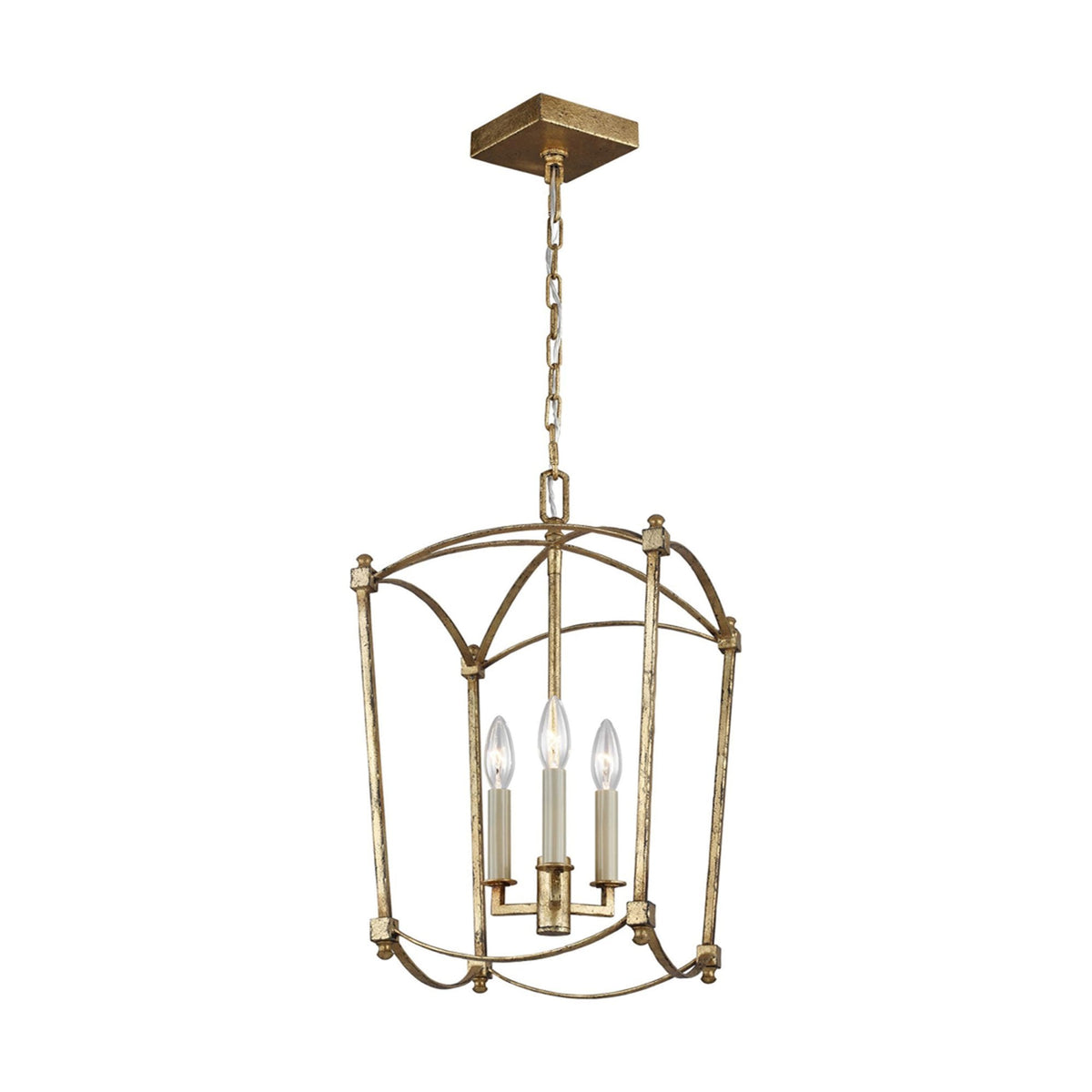 Thayer Three Lamp Pendant in Antique Gild