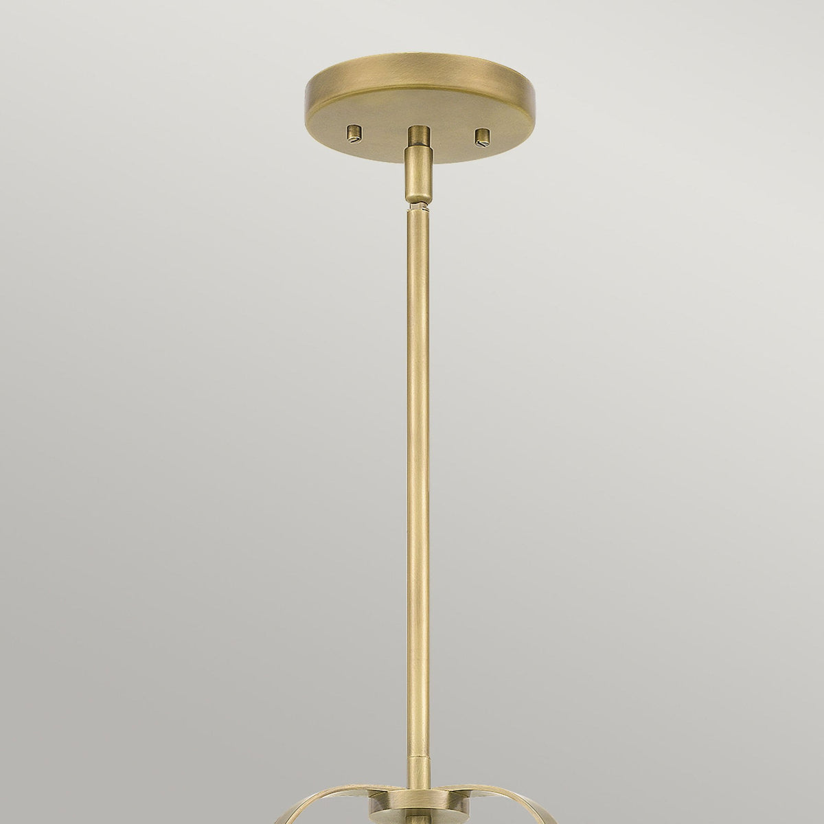 Wimberley Pendant Light in Weathered Brass with Clear Seeded Glass
