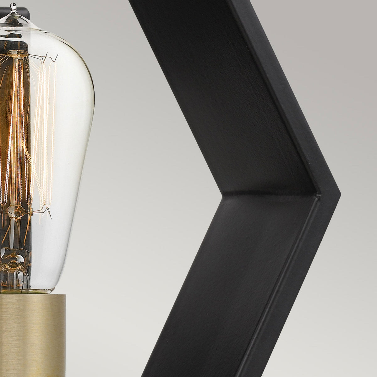 Bismarck Geometric Wall Light in Earth Black