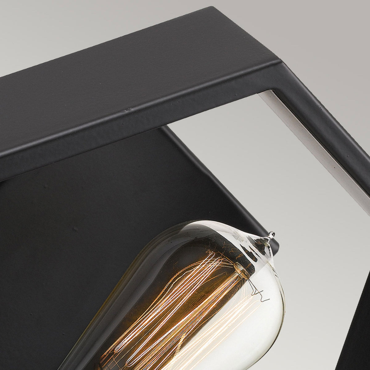 Bismarck Geometric Wall Light in Earth Black