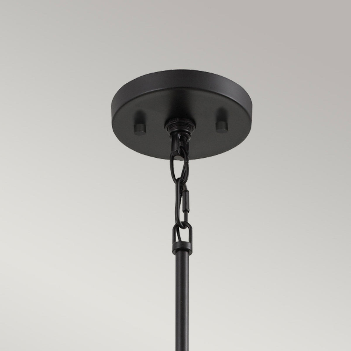 Bismarck Geometric Single Lamp Pendant in Earth Black