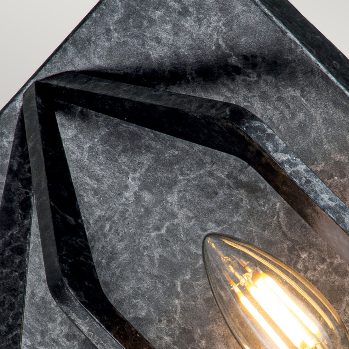 Vanguard Twin Lamp Wall Light in Old Black