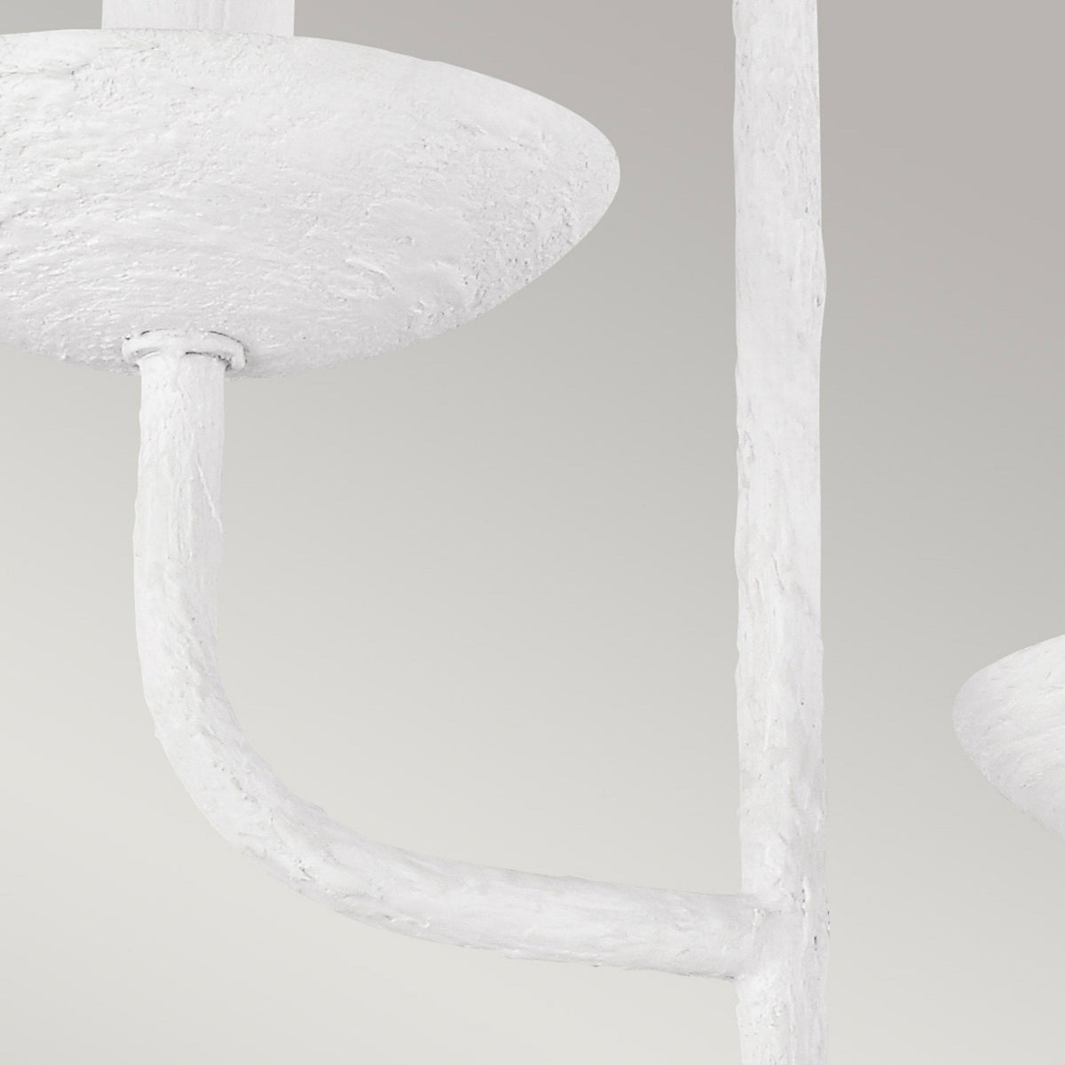 Annie Three Arm Wall Light in Textured Plaster White