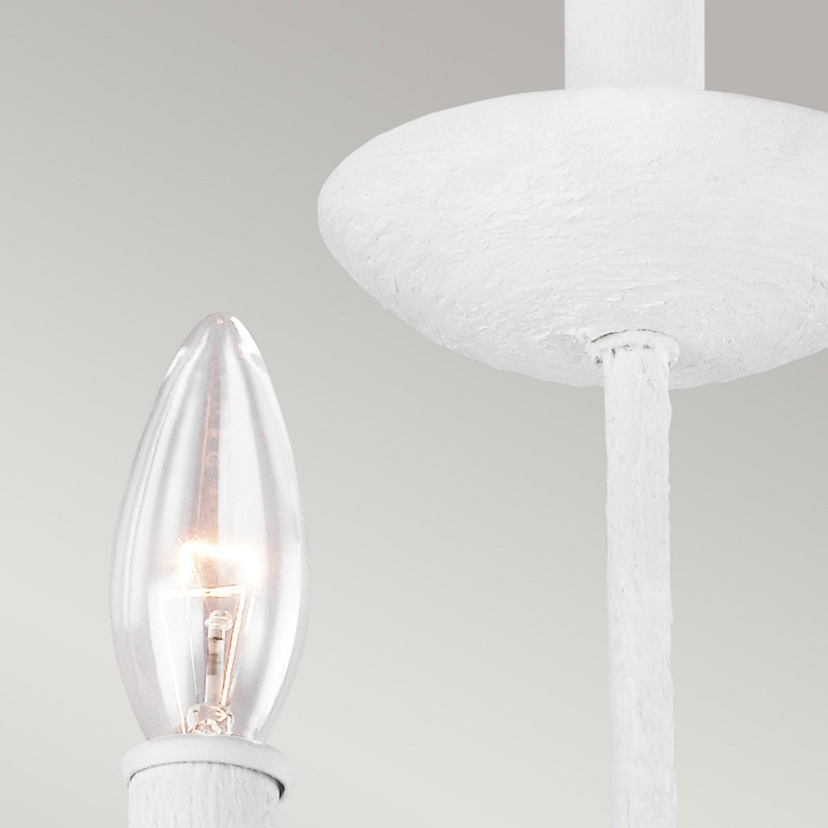 Annie Three Arm Wall Light in Textured Plaster White