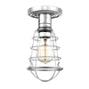 Mixon Semi Flush Industrial Style Ceiling Light in Polished Chrome