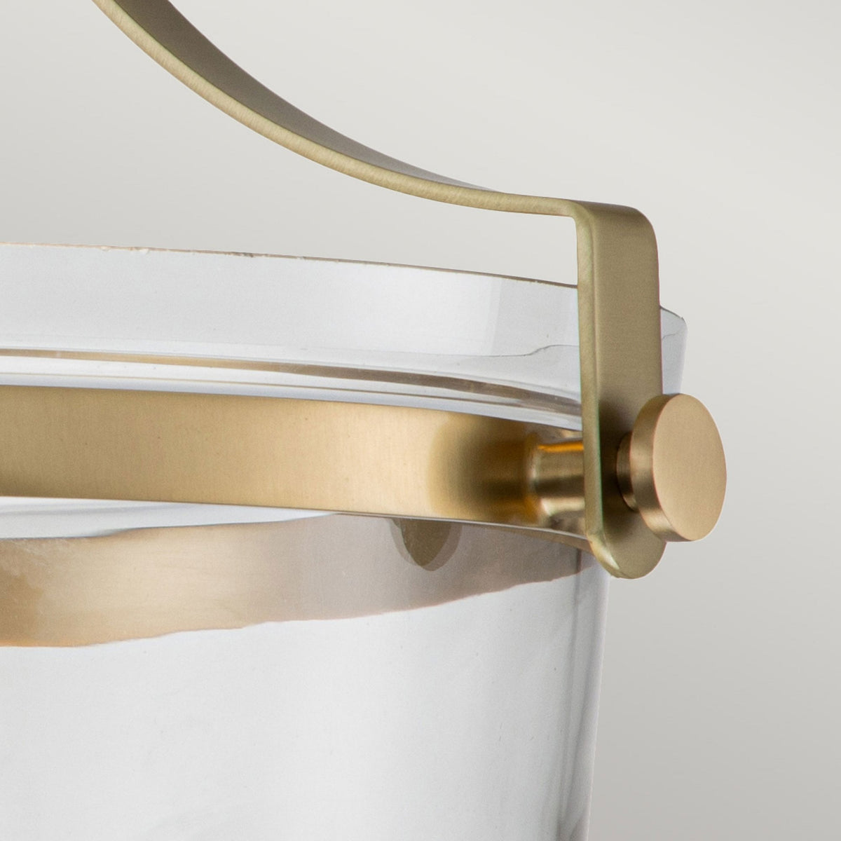 Penn Station Semi Flush Light in Brushed Brass