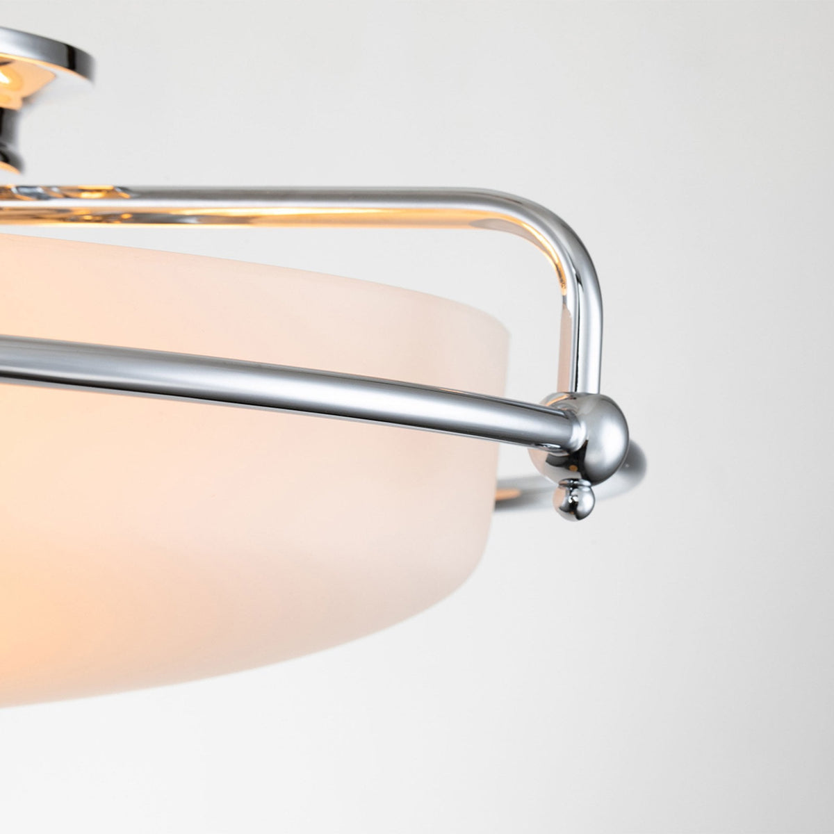 Griffin Three Lamp Ceiling Light in Polished Chrome