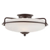 Griffin Three Lamp Ceiling Light in Palladian Bronze