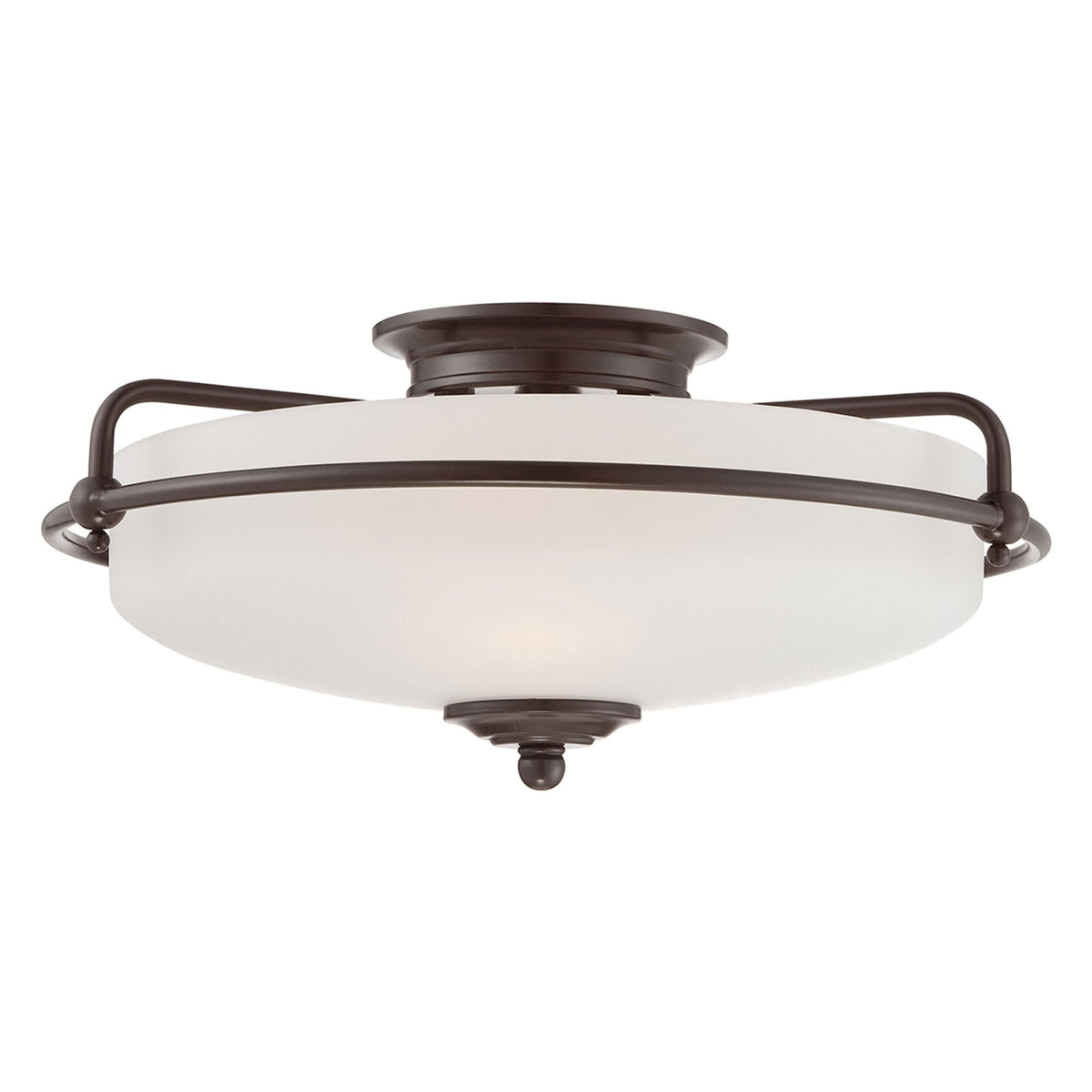Griffin Three Lamp Ceiling Light in Palladian Bronze