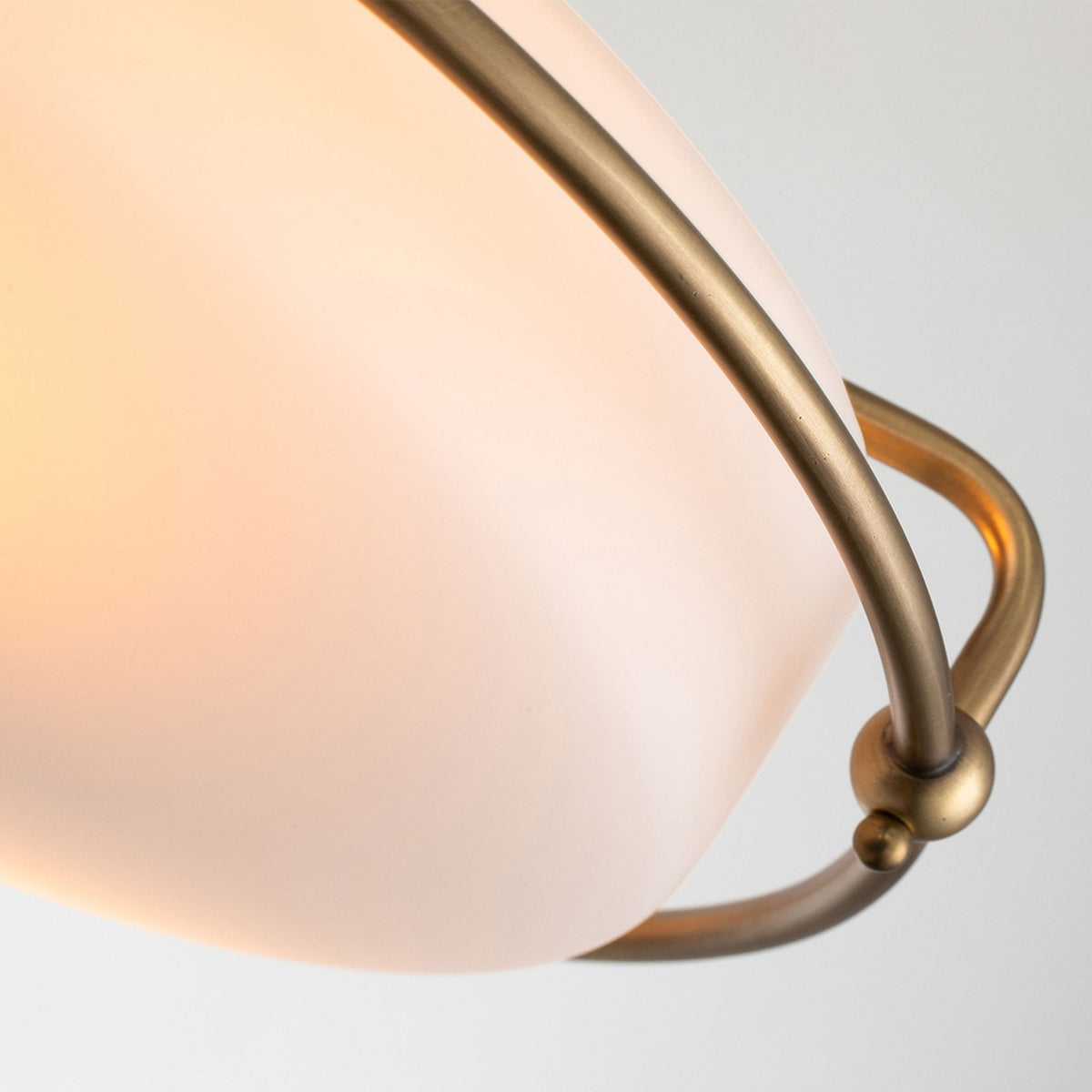 Griffin Three Lamp Ceiling Light in Weathered Brass