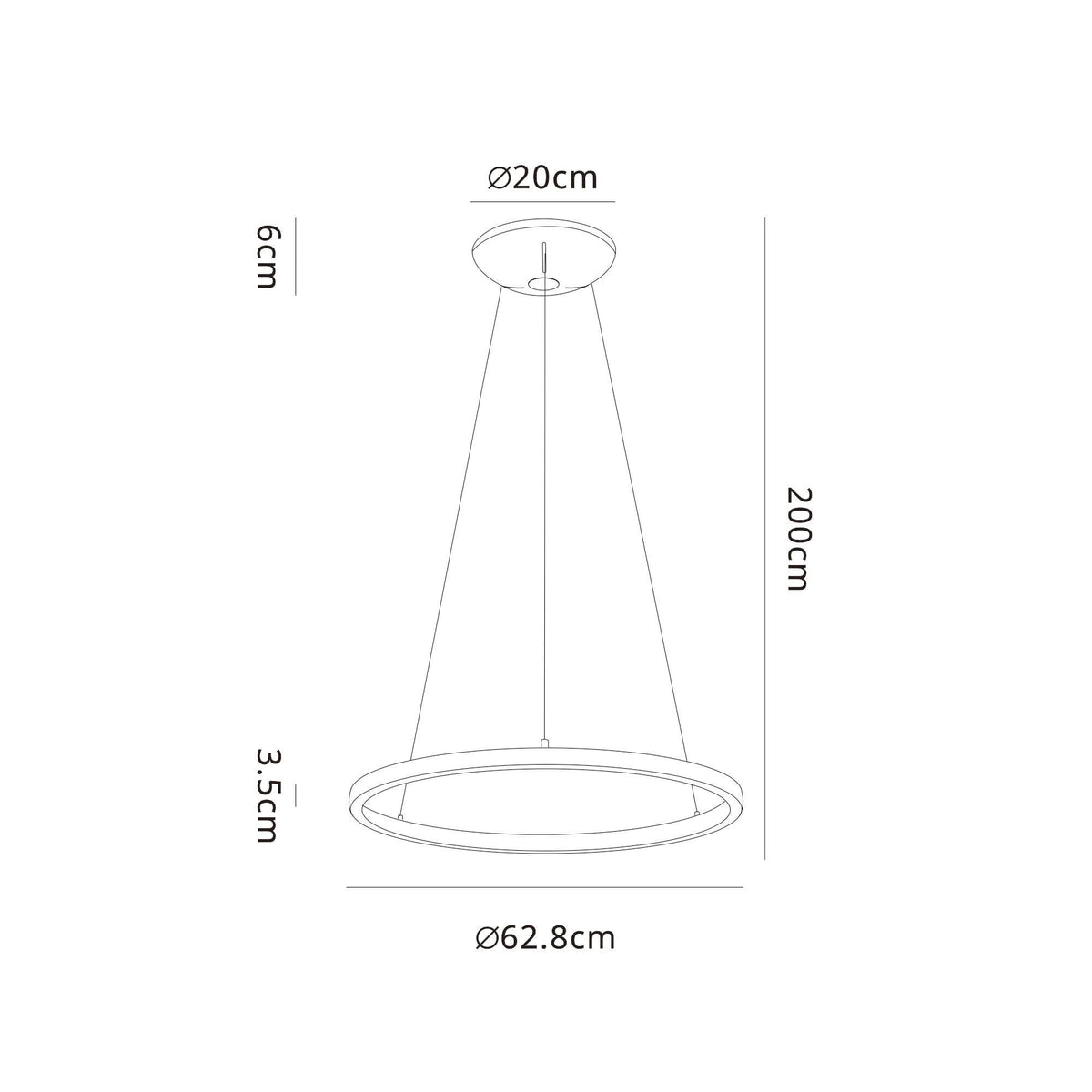 Riumar LED Pendant In White