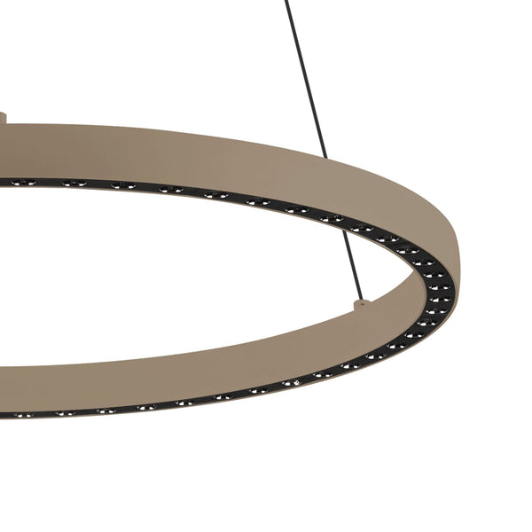 Riumar Large LED Pendant In Sand Brown