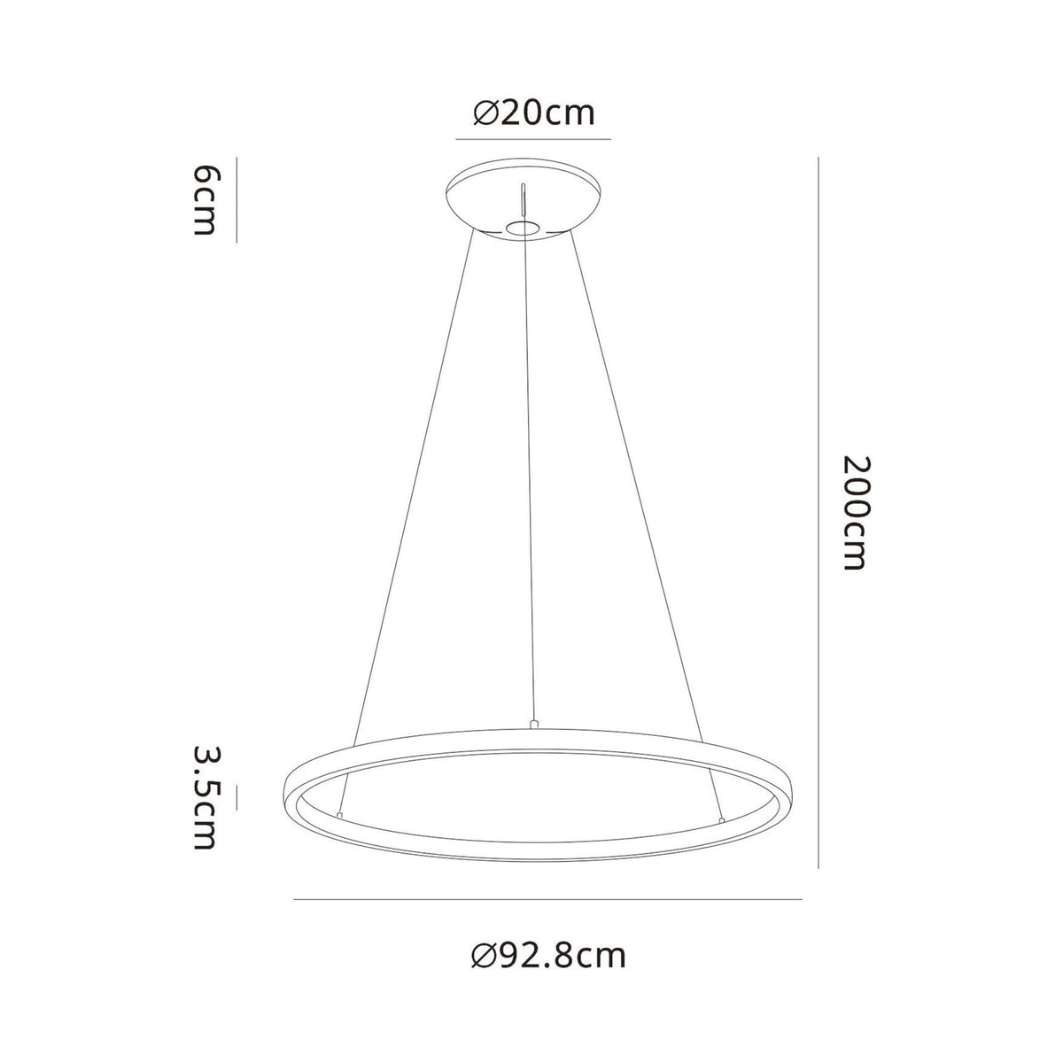 Riumar Large LED Pendant In Sand Brown