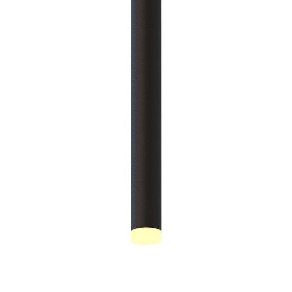 Cala Single LED Pendant In Sand Black