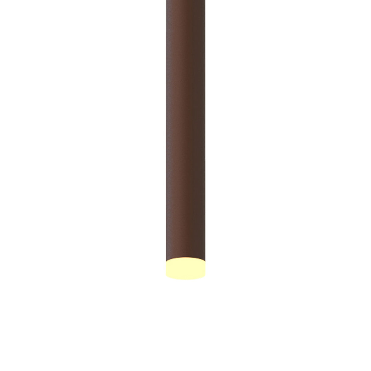 Cala Single LED Pendant In Rust Brown