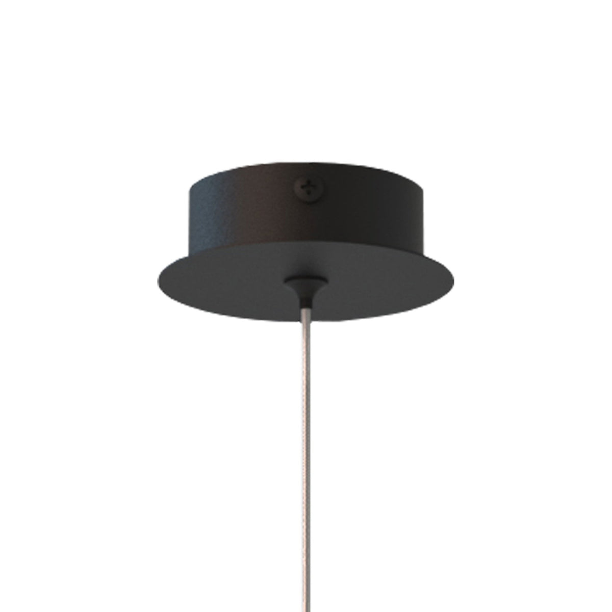Cala Single LED Pendant In Sand Black
