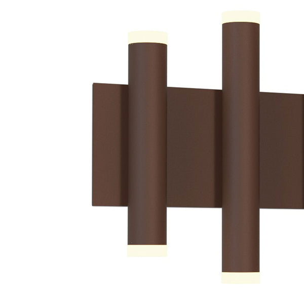 Cala LED Wall Light In Rust Brown