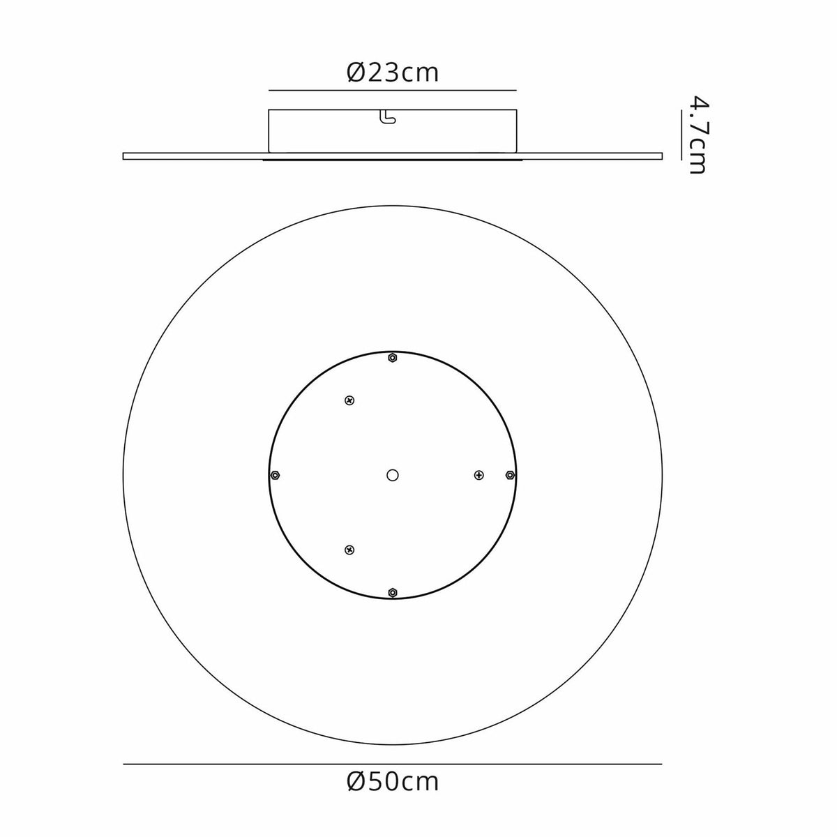 Jewel Large LED Wall Light In White