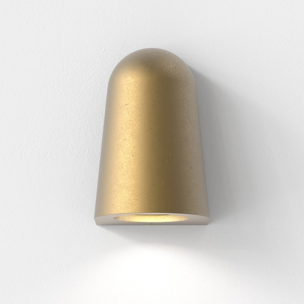 Mast IP65 Exterior Wall Light in Antique Brass