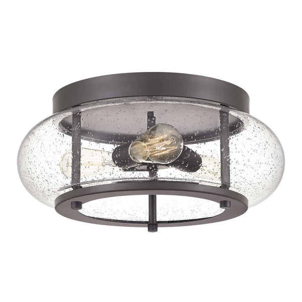 Trilogy Medium Flush Ceiling Light in Old Bronze