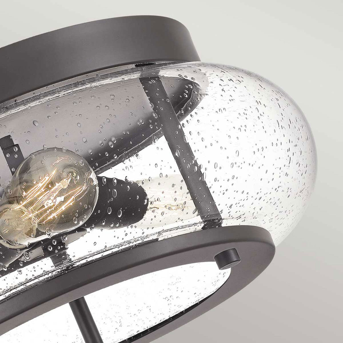 Trilogy Medium Flush Ceiling Light in Old Bronze