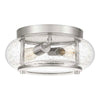 Trilogy Small Flush Ceiling Light in Brushed Nickel