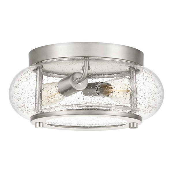 Trilogy Small Flush Ceiling Light in Brushed Nickel
