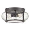 Trilogy Small Flush Ceiling Light in Old Bronze