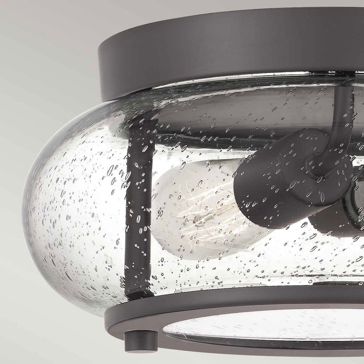 Trilogy Small Flush Ceiling Light in Old Bronze