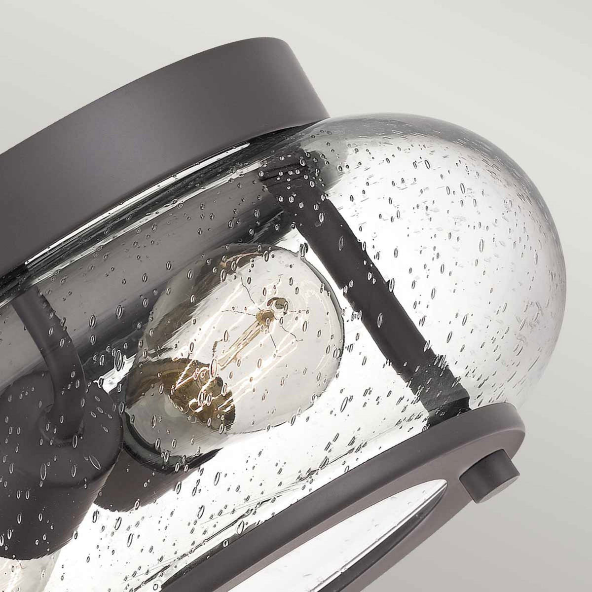 Trilogy Small Flush Ceiling Light in Old Bronze