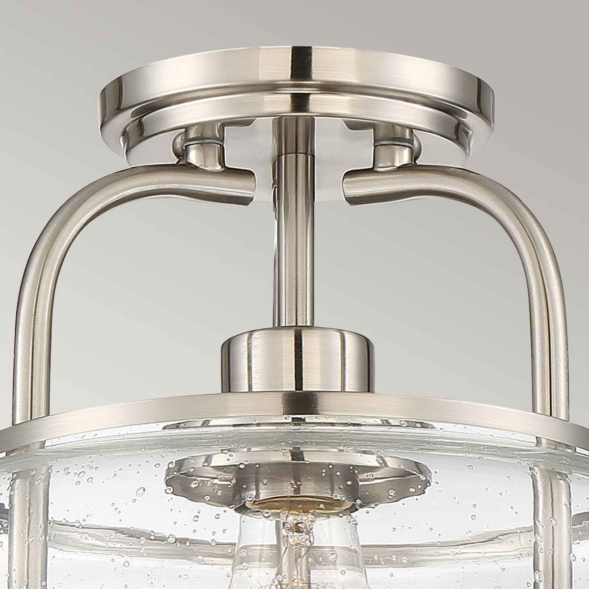 Trilogy Small Semi-Flush in Brushed Nickel